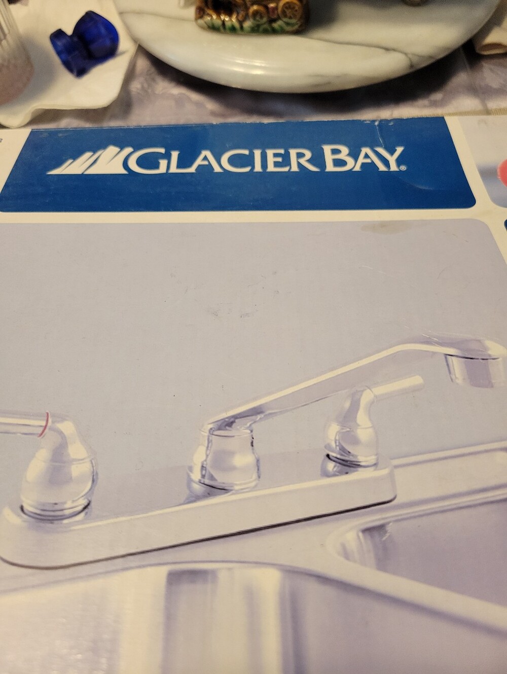Chrome Two-Handle Kitchen Faucet